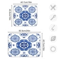 thumbnail image 3 of Iauyy Dish Drying Mat for Kitchen Counter, Super Absorbent & Hanging 16x18 / 18x24 Inch (S/M) Features Intricate Geometric Designs, 3 of 8