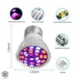 thumbnail image 2 of Luxtrada (1/2/4 Pack)LED Grow Light, 28W Full Spectrum E26 27 LEDs Grow Light Bulbs for Indoor Plants Greenhouse, 2 of 10