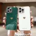 thumbnail image 2 of iPhone 14 Pro Max Case  Women Girl Cute Love Heart Luxury Soft Bling Back Cover Raised Full Camera Protection Bumper Silicone Shockproof Phone Case  iPhone 14 Pro Max, Blackish Green, 2 of 15