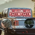 thumbnail image 2 of SEANATIVE Truck Back Window Decal Valentine's Day Vinyl Stickers Sun Block UV Protection Waterproof Auto Rear Window Graphic for Truck Pickup SUV, Heart-shaped Patchwork Pink Red, 2 of 7