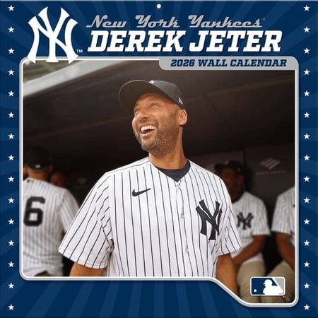 Turner Licensing MLB New York Yankees Derek Jeter 2026 Wall Calendar