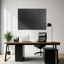 Kingtowag Black Soft Wood Board Substitute Tile, Soft wood board substitute, wall tile bulletin board for notes and pins