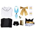 thumbnail image 5 of Disfraz de Cosplay de Game Blue Archive Iochi Mari, peluca, abrigo, vestido, traje con sombrero, disfraces de Halloween para mujer, traje uniforme, 5 of 5