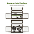 thumbnail image 6 of Mcombo 2-Tier Wooden Cold Frame Garden Greenhouse Raised Flower Planter Shelf Bed Protection 0160, 6 of 8