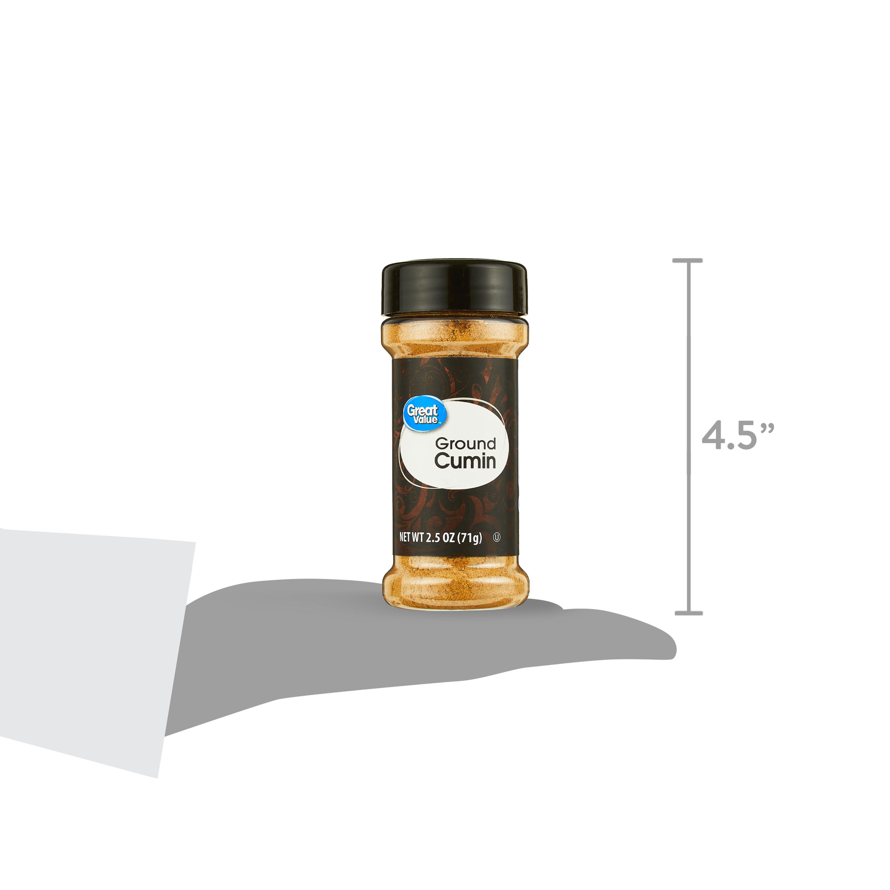 (4 pack) Great Value Ground Cumin, 2.5 oz