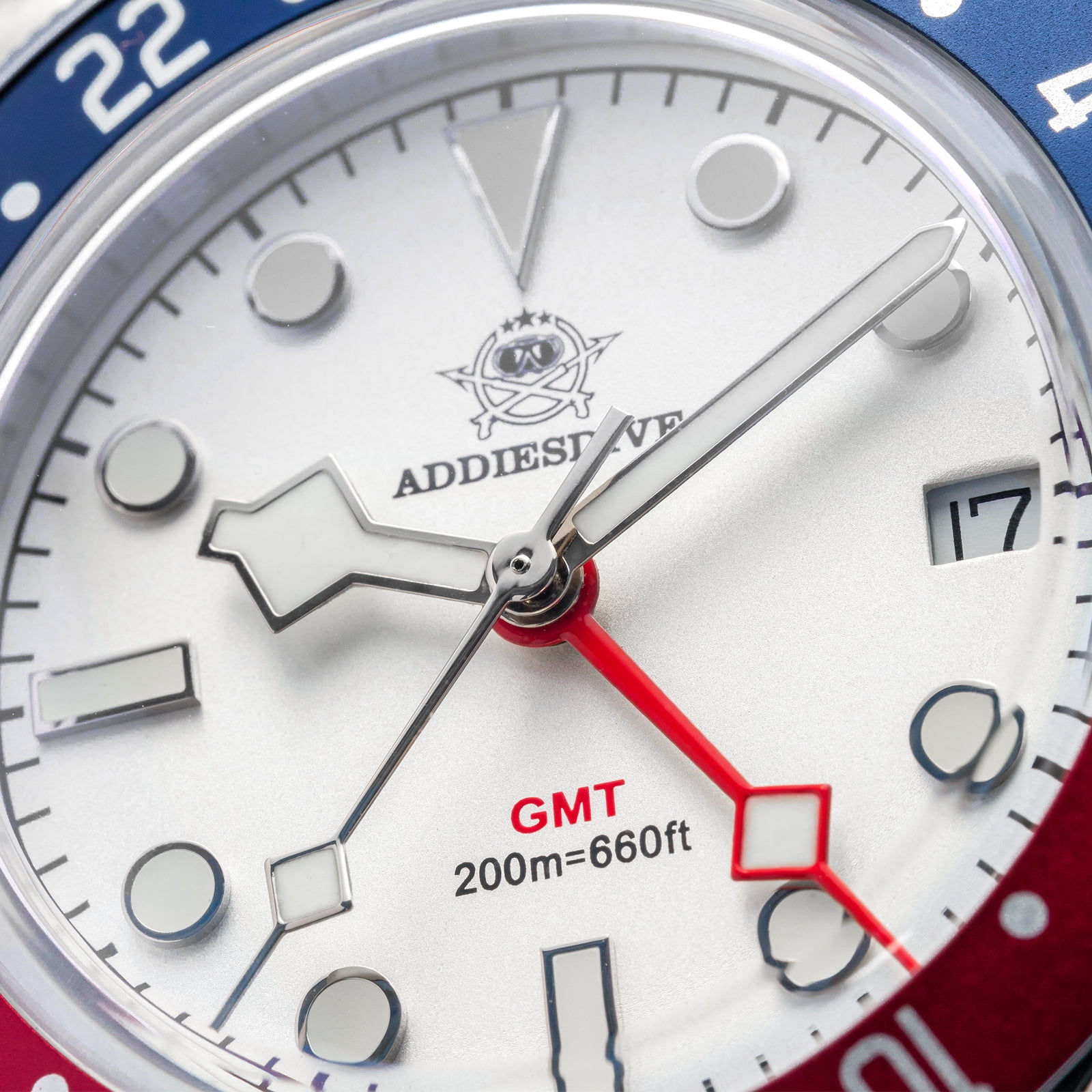 ADDIESDIVE Swiss GMT Watch for Men – 200M Diver’s Waterproof, Quartz Movement Watches,316L Stainless Steel,  BGW9 Super-LumiNova & Unidirectional Bezel