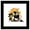Black Framed Version, variant on Gallery Pops Kung Fu Panda 4 - Po Dragon Warrior Kanji Wall Art, Black Framed Version, 12" x 12"