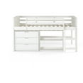 thumbnail image 3 of Donco Kids Louver Twin Modular Low Loft Bed Group C, White, 3 of 6