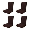 thumbnail image 1 of fastboy 4pack/lot et Chaises de Style avec Chaise Extensible Couvre Haute Élasticité Antidérapant Brun Foncé, 1 of 6