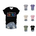 thumbnail image 1 of T-shirts pour Femmes « Happy Friday Teacher » 2026, Mode d'Été, Manches Courtes, Col Ras du Cou, T-Shirts Graphiques Amusants « Friday Weekend », 1 of 3