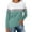 Light blue, variant on Yigetop Womens Tops Women's Color Block Tunic Tops Casual Long Sleeve Shirts Round Neck Pullover Colorblock Tops for Women Grey L