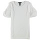 thumbnail image 1 of Camiseta básica de manga corta para mujer de INC, blanca, mediana I-N-C Camiseta básica, 1 of 2
