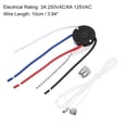 thumbnail image 3 of Uxcell Ceiling Fan Switch 3 Speed 4 Wire ZE208S E89885 Pull Chain Switch Light Switch Replacement, Silver Chain 1 Set, 3 of 6