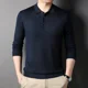 thumbnail image 3 of Polos de otoño coreanos para hombre, jersey de rayas de manga larga, moda Harajuku, talla elegante, tendencias S 2024, sudaderas divertidas XL para hombre, 3 of 5