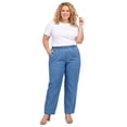 thumbnail image 6 of (3 pack) Turtle Bay New York Women's Pull-On Stretch Denim Jeans, Lightweight Elastic Waist Relaxed Fit, 6 of 10