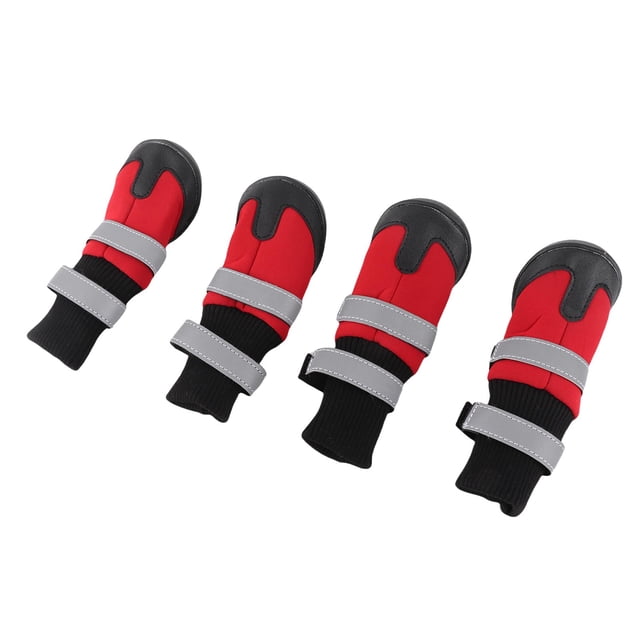 Zapatos impermebles para perros, botas antideslizantes para perros grandes, diseño reflectante para seguridad nocturna en paseos en interiores a un exterior