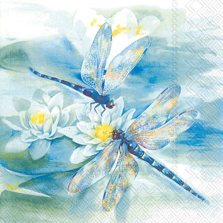 Set of 12 Large Dragonfly Napkin 20 Pack
