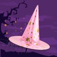 thumbnail image 4 of Floleo Witch Hat Halloween Costume Accessory Pointed Hat for Kids Adults, Magic Wizard Hat for Cosplay Party, Foldable Oxford Cloth Witch Hat for Trick-or-Treat, 4 of 5