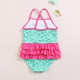 thumbnail image 5 of GYRATEDREAM Baby Girl One Piece Swimsuit Swimwear Toddler Kid Swan Bikini Bathing Suit Sunsuit Rash Guard 18M-6T, 5 of 8