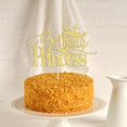 thumbnail image 4 of Cake topper de cumpleaños Princesa dorado con glitter 17 x 20 cm, 4 of 8