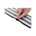 thumbnail image 5 of INSPIRE CHIC Women Stripes Contrast Color Skinny Long Scarves Satin Silky Ribbon Hair Band Neckerchief Neck Scarf Black 96x9cm, 5 of 6