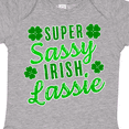 thumbnail image 4 of Inktastic Super Sassy Irish Lassy with Green 4 Leaf Clovers Boys or Girls Baby Bodysuit, 4 of 5