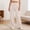 Beige, variant on ZunFeo Womens High Waisted Wide Leg Cargo Pants - Beige Cotton Blend Stretch Casual Trousers S-XXL,Size S