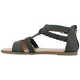 thumbnail image 3 of Journee Womens Florence Gladiator Flat Sandals, 3 of 10