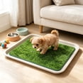 thumbnail image 5 of Reusable Artificial Grass Dog Potty Training Pad 18.1x14.2 in Washable Fake Turf Pee Mat with Non-slips Base for Indoor Pets, 5 of 6