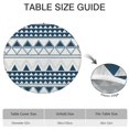 thumbnail image 6 of 44in Round Tablecloth with Elastic Edge, Waterproof Fitted Table Cover for 36-44" Tables, Boho Theme Polyester Reusable Table Cloths Wipe Clean for Picnic, Dining, Outdoor Use and Party Decor, 6 of 7