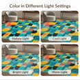thumbnail image 7 of ODIKA 9'x12' Washable Area Rug Funky Retro Squiggle Mosaic Checkerboard Grid Motifs Memphis for Dining Room, Basement, Large Office, Non-Slip Chair-Friendly, 7 of 7