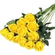 thumbnail image 1 of Xiao Hua 12 ramos de flores artificiales de seda, rosas realistas con tallos largos para decoración del hogar, boda o fiesta (amarillo), 1 of 4