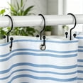 thumbnail image 6 of FEOLGEHLY Shower Curtain Hooks, 12 Pcs Shower Curtain Rings, Stainless Steel Black Shower Curtain Hooks, Curtain Rings Rust Proof, Smooth Sliding Anti-Drop Double Shower Rings for Curtain (Black), 6 of 6