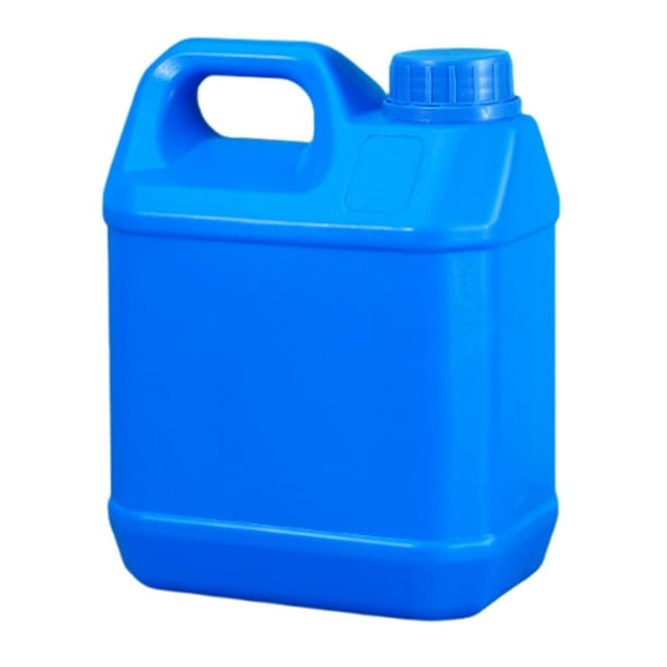Jarra de HDPE de 2 l con tapa para almacenar agua y líquidos. azul