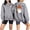 Gray Sweatshirts, variant on Jsaierl Halloween Sweatshirts for Women Spooky Ghost Graphic Pullovers Fall Loose Fit Crewneck Long Sleeve Sweater Tops Halloween Party Supplies, Sizes S-2XL