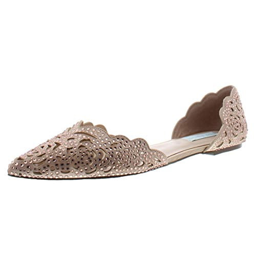 Blue by Betsey Johnson Women's SB-Lucy, Blush Satin, 6.5 M US