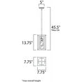 thumbnail image 2 of Maxim 21672CDBK-BUI Era 1-Light Pendant with Bulb, Black, 2 of 3