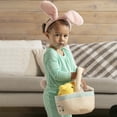 thumbnail image 5 of Easter Baby Plush Playset with Easter Basket, Bunny Holding Carrot, Easter Egg, and Squeaky Chicken, Sensory and Decorative Toys for Babies & Newborns, 5 of 13