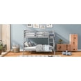 thumbnail image 6 of Twin over Full Bunk Bed with ladder, Safety Guardrail, Perfect for Bedroom, Gray, 6 of 13