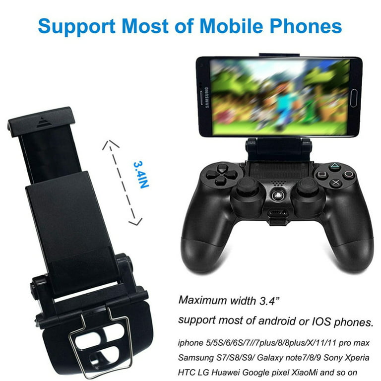 Termisk rørledning farve For PS4 Controller Phone Mount Clip for Rmote Play, Mobile Gaming Clamp  Bracket Phone Holder with Adjustable Stand Compatible with Dualshock 4 /PS4  Slim/PS4 Pro Controllers - Walmart.com