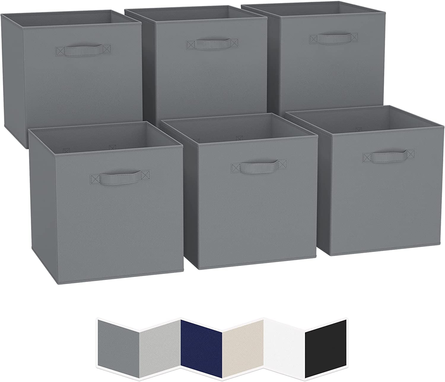 Storage Containers with 6 Shelves and 12 Removable Non-woven Fabric Bins Mulsh 