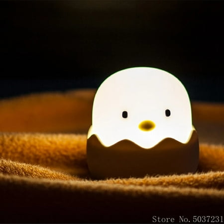 

Ledander Eggshell Chicken Emotion Creative Night Light Baby Feeding Bedside Cute Chick Lamps for Bedrooms