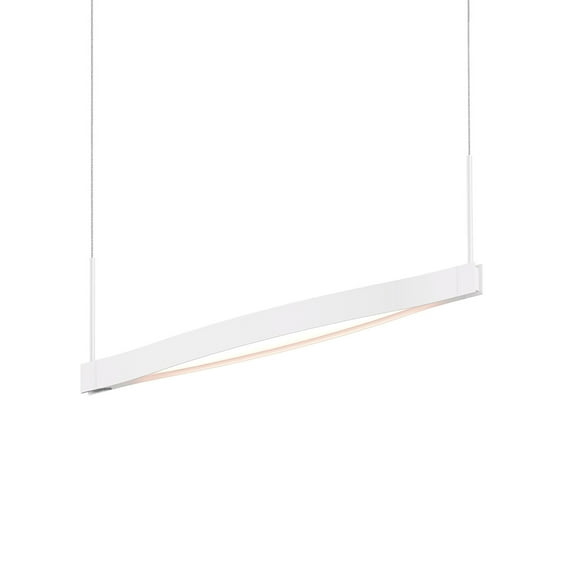 Sonneman 22Qrl01120pha Ola 28" Wide Led Linear Chandelier - White