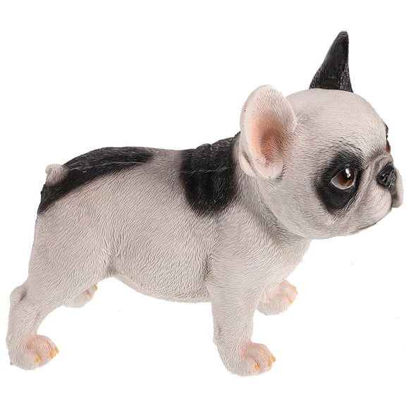 GARVALON 1Set English Bulldog Figurine Multi Color Resin Material For Mother's Day And Wedding
