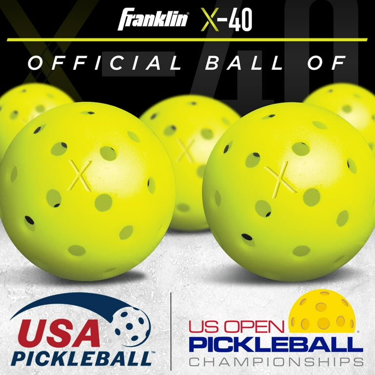 Franklin Sports Pickleball Paddle - Wooden Pickleball Paddle 4 Player  Paddle and Ball Set- USA Pickleball (USAPA) Approved