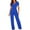 Blue, variant on adviicd Jumpers for Women Casual Jumpsuit for Women Casual Loose Short Sleeve Pant Romper V Neck Summer One Piece Outfits Black,L