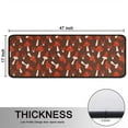 thumbnail image 5 of Kitchen Rugs Sets Of 2,Red Mushroom White Brown Pattern Anti Fatigue Kitchen Mat Rugs Non Slip Washable,Decorative Kitchen Floor Mats for Kitchen,Sink,Laundry,17"x47"+17"x47", 5 of 5