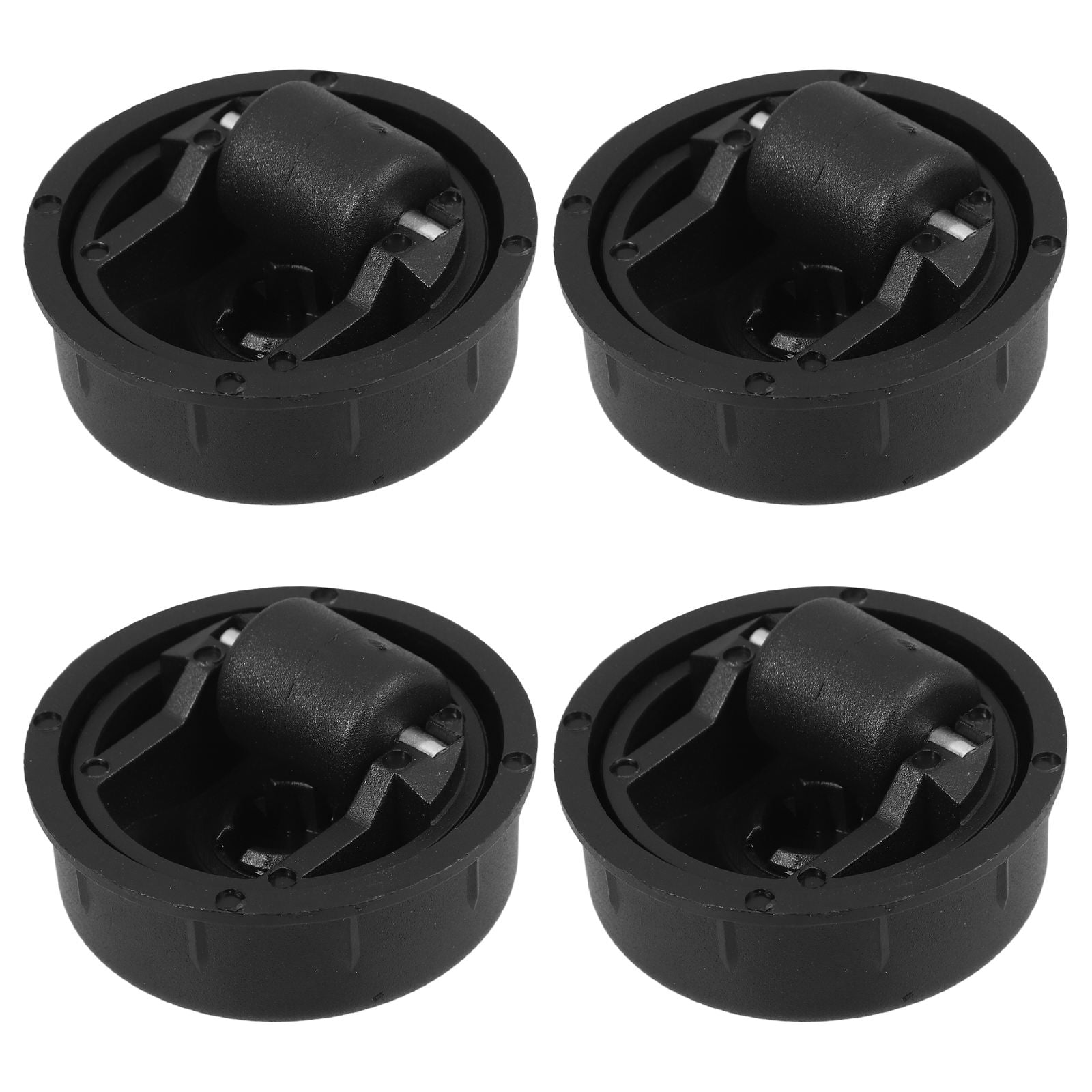 UPGRATOR 12-Pack Low Profile Silent Swivel Caster Wheels for Office Chairs, Furniture, Cabinets, and Small Equipment Replacement