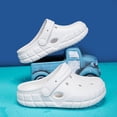 thumbnail image 3 of Ticikt Kids Girls Boys Clogs Garden Shoes Toddler Slides Sandals Children Water Shower Beach Pool Slippers Indoor Outdoor,Color:White,Size:5-6 Years, 3 of 8