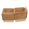thumbnail image 3 of 30 piezas de cajas de hamburguesas de papel kraft recipientes de comida para llevar desechables para sándwiches bocadillos de picnics y restaurantes de comida rápida, 3 of 8